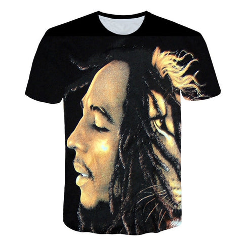 Reggae Hip hop Tshirt Bob Marley