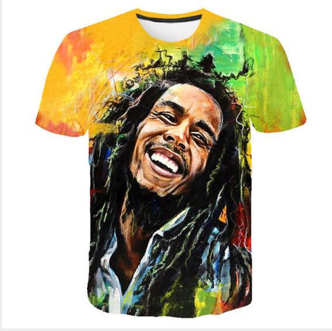 Reggae Hip hop Tshirt Bob Marley