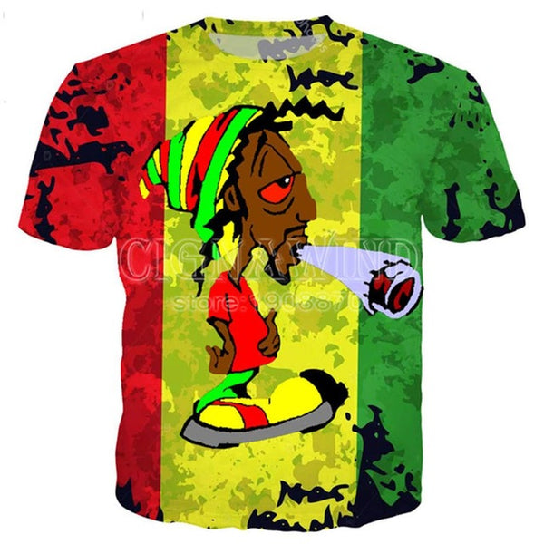 Bob Marley T-shirt 3D Printed