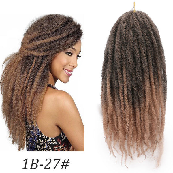 Marley Braid Ombre Braiding Hair Extensions Soft Afro