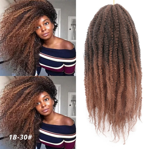 Marley Braid Ombre Braiding Hair Extensions Soft Afro