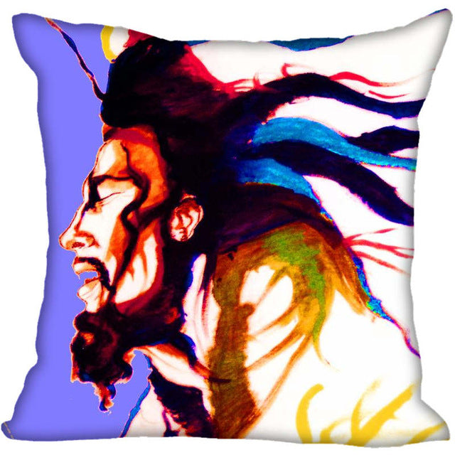 Custom Bob Marley Square Pillowcase