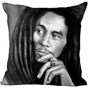 Custom Bob Marley Square Pillowcase