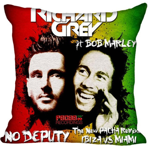 Custom Bob Marley Square Pillowcase