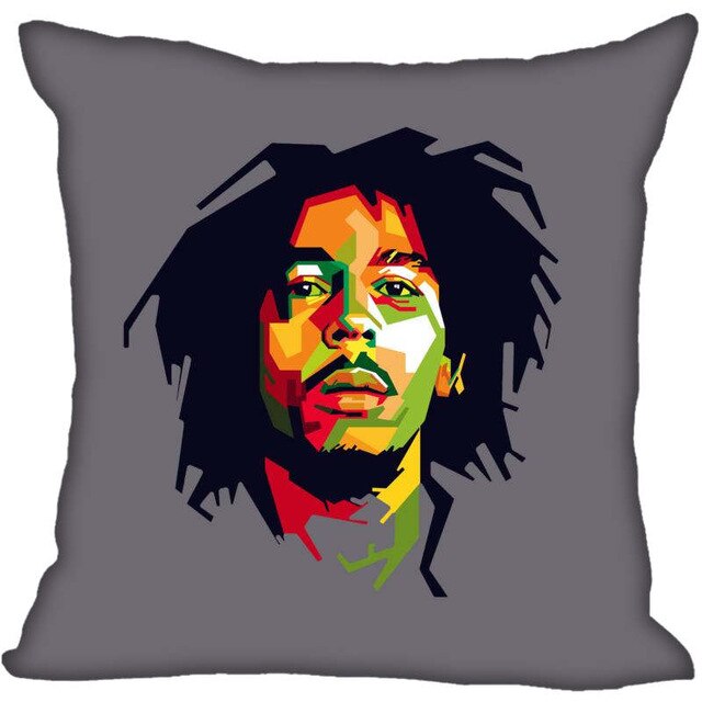 Custom Bob Marley Square Pillowcase