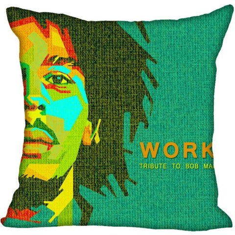 Custom Bob Marley Square Pillowcase