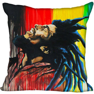 Custom Bob Marley Square Pillowcase