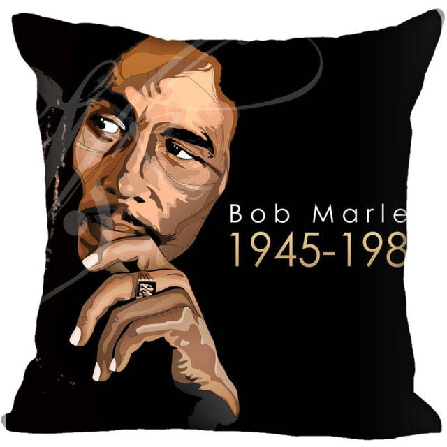 Custom Bob Marley Square Pillowcase