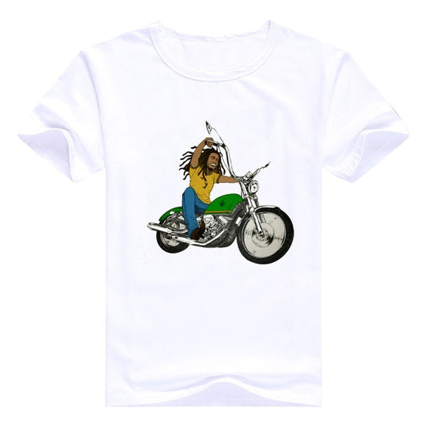 Vogue Men Music Style T Shirt Bob Marley