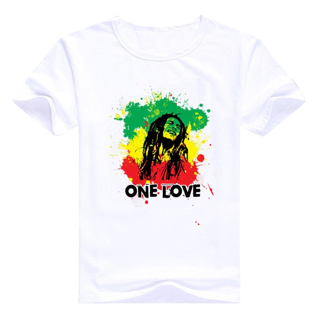 Vogue Men Music Style T Shirt Bob Marley