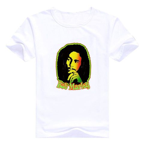 Vogue Men Music Style T Shirt Bob Marley