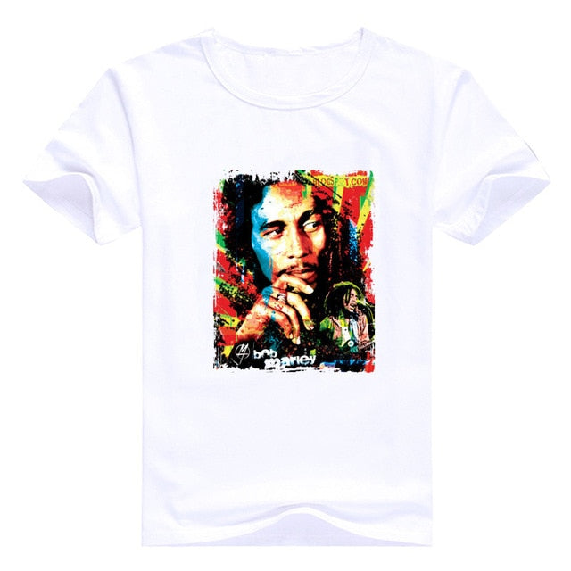 Vogue Men Music Style T Shirt Bob Marley