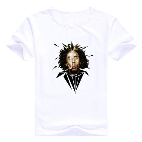 Vogue Men Music Style T Shirt Bob Marley