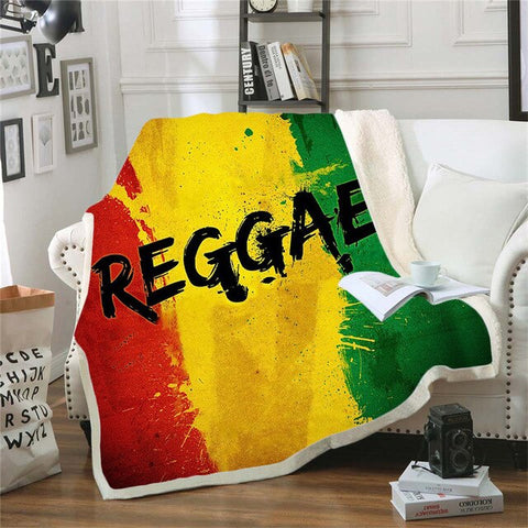 Reggae Bob Marley Skinny Bedspread Throw Bed Blanket