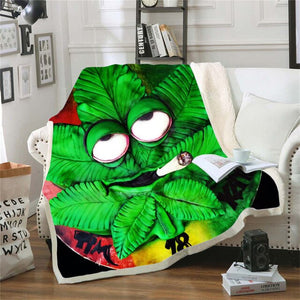 Reggae Bob Marley Skinny Bedspread Throw Bed Blanket