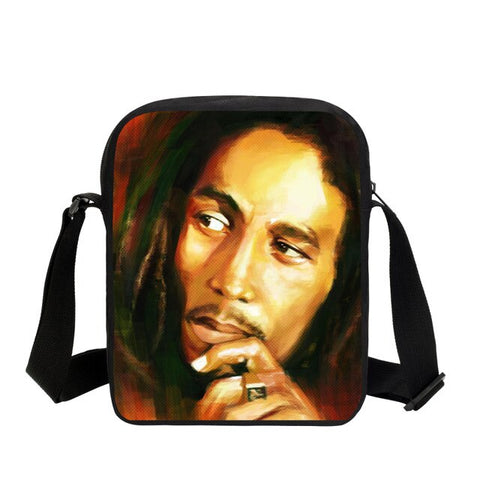 Reggae Bob Marley Character Printing Messenger Bags