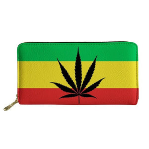 Vintage Jamaica Flag Print Wallet