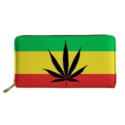 Vintage Jamaica Flag Print Wallet