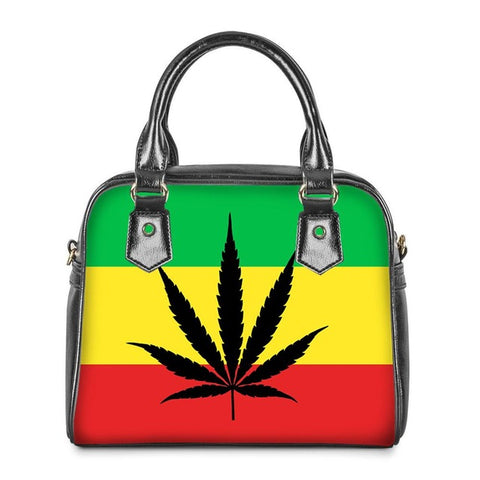 Vintage Jamaica Flag Print Handbag for Women