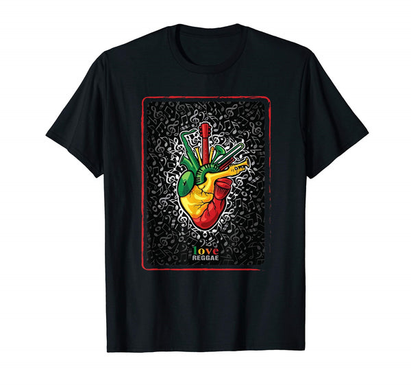 Love Reggae T-Shirt Vintage. Rasta Marley  Jamaica Tee  T-Shirt