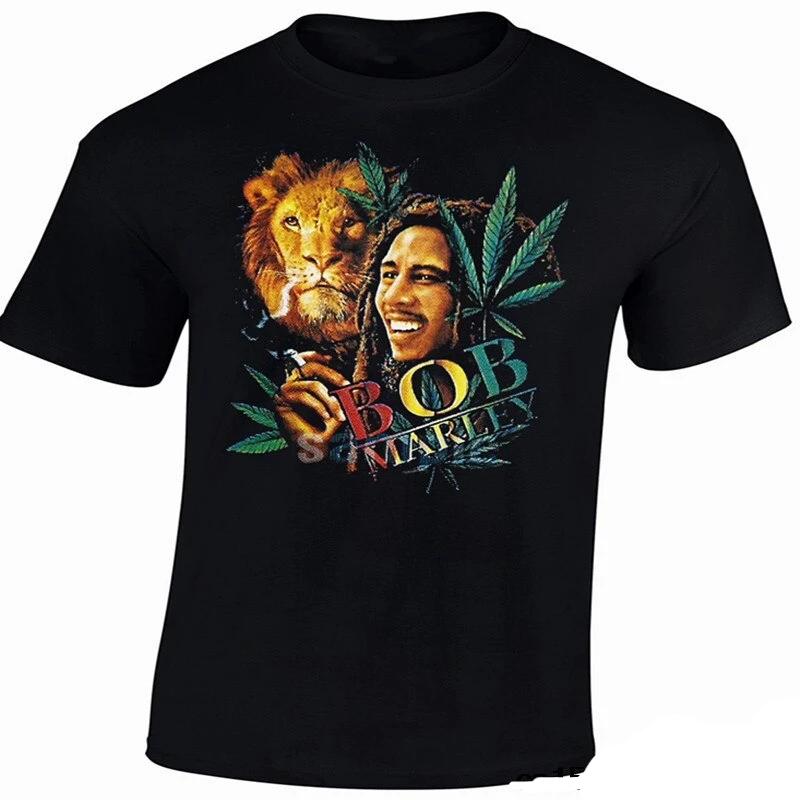 Men's Summer Style Cool T-Shirts Bob Marley