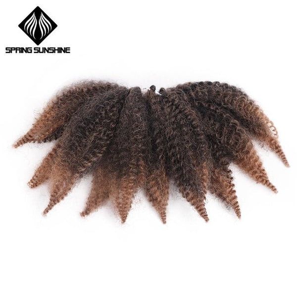 Sunshine 8'' Crochet Black Hair Synthetic Braiding Hair Extensions