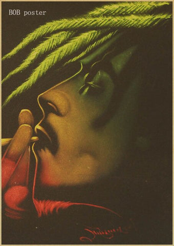 Retro Poster Bob Marley/Jamaican