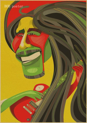 Retro Poster Bob Marley/Jamaican