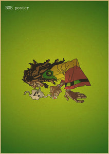 Retro Poster Bob Marley/Jamaican