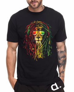 Rsta Lion Reggae T shirt Roots Music Bob Marley