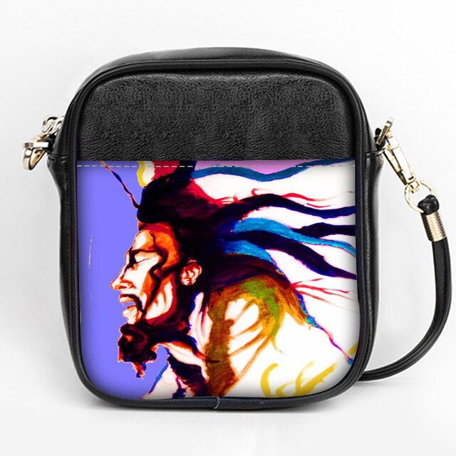 Custom Bob Marley Shoulder Bags Leather