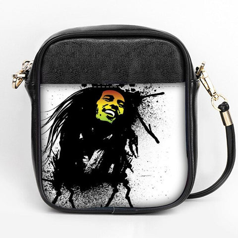 Custom Bob Marley Shoulder Bags Leather