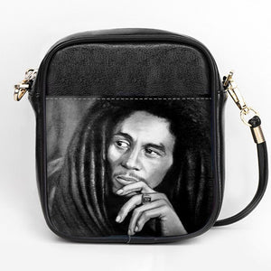 Custom Bob Marley Shoulder Bags Leather