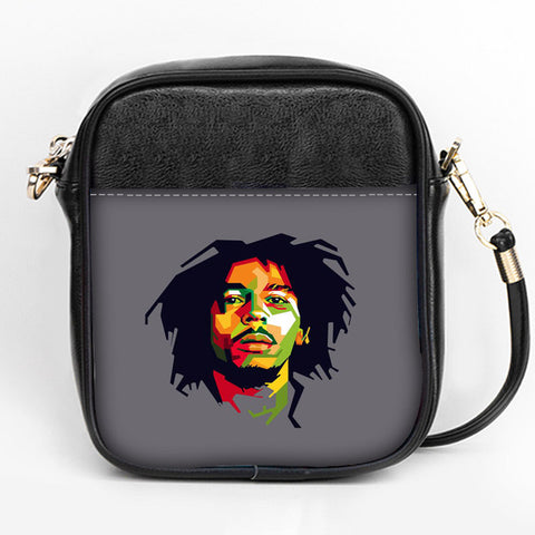 Custom Bob Marley Shoulder Bags Leather