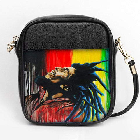 Custom Bob Marley Shoulder Bags Leather