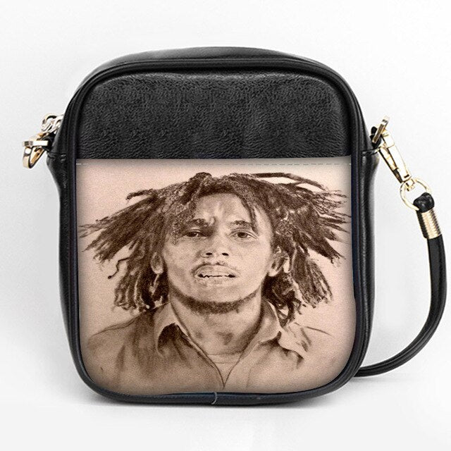 Custom Bob Marley Shoulder Bags Leather