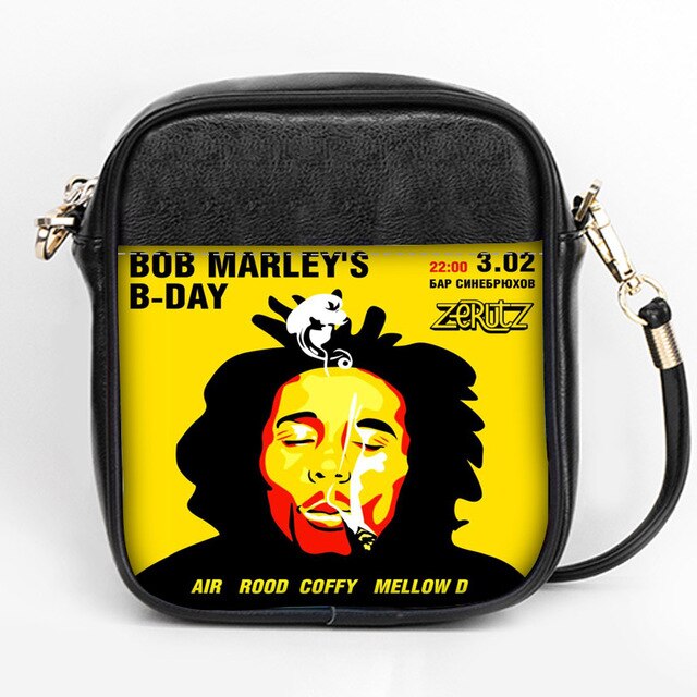 Custom Bob Marley Shoulder Bags Leather