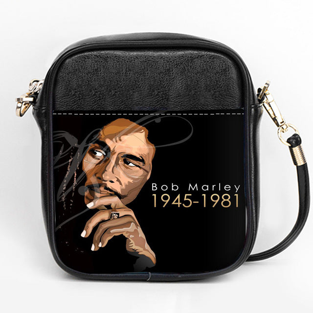 Custom Bob Marley Shoulder Bags Leather